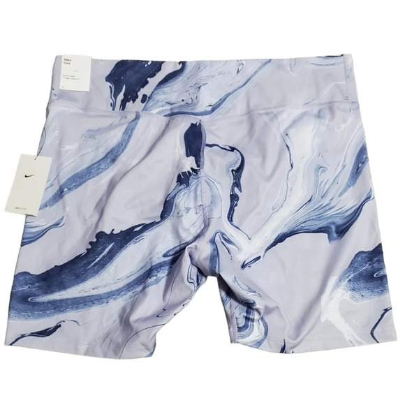 Nike One Women's Tight Fit 7" Marbled Aurora Bike Workout Shorts 3X - Picture 3 of 9
